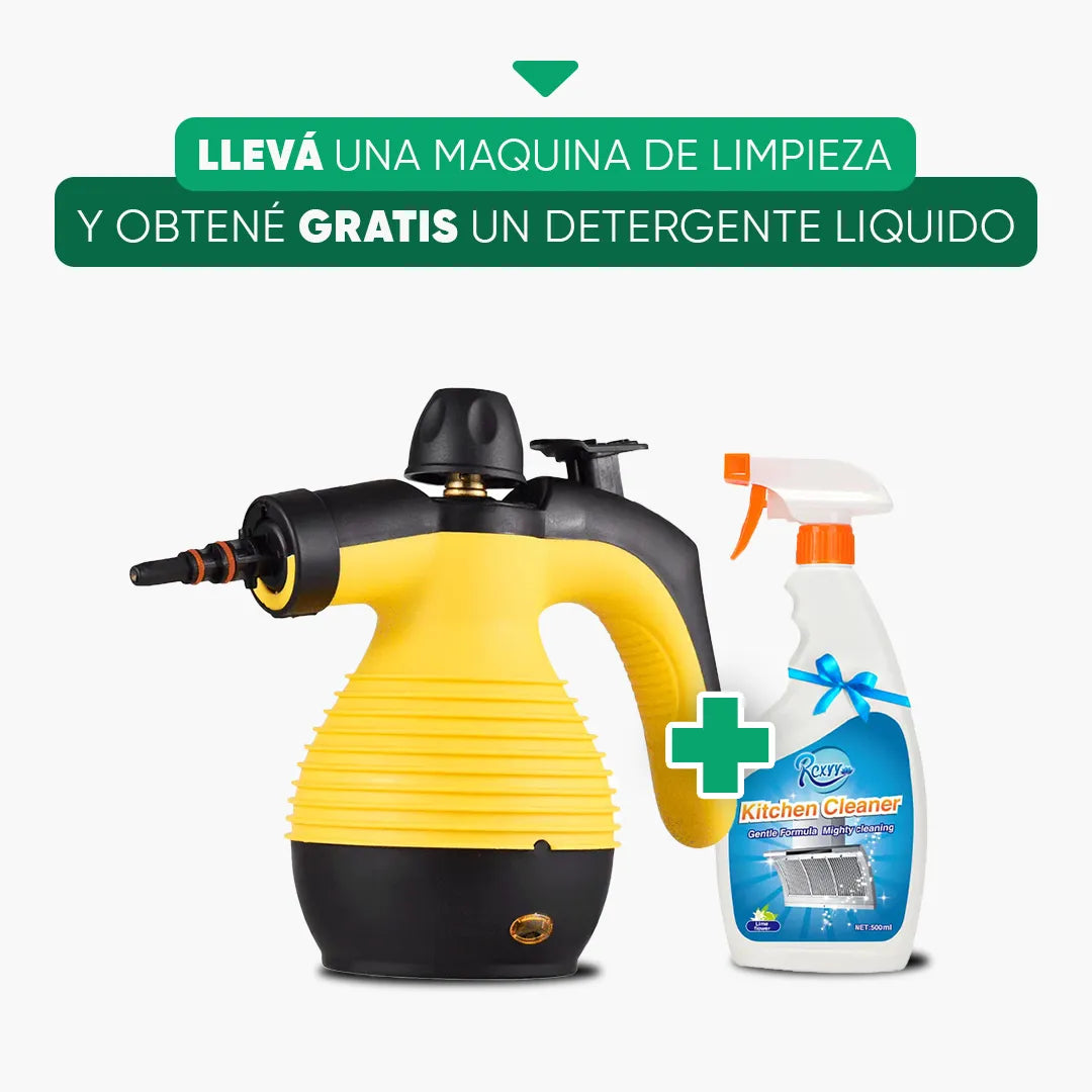 Máquina de limpieza a vapor con detergente líquido gratis – Mil Ideas