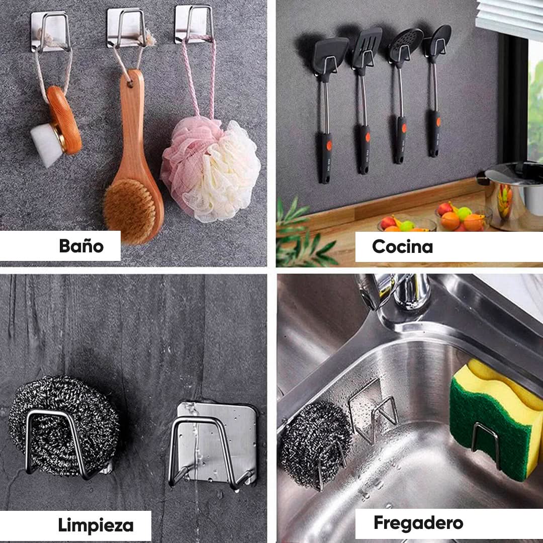 Gancho de cocina adhesivo detalle de adherencia – Mil Ideas