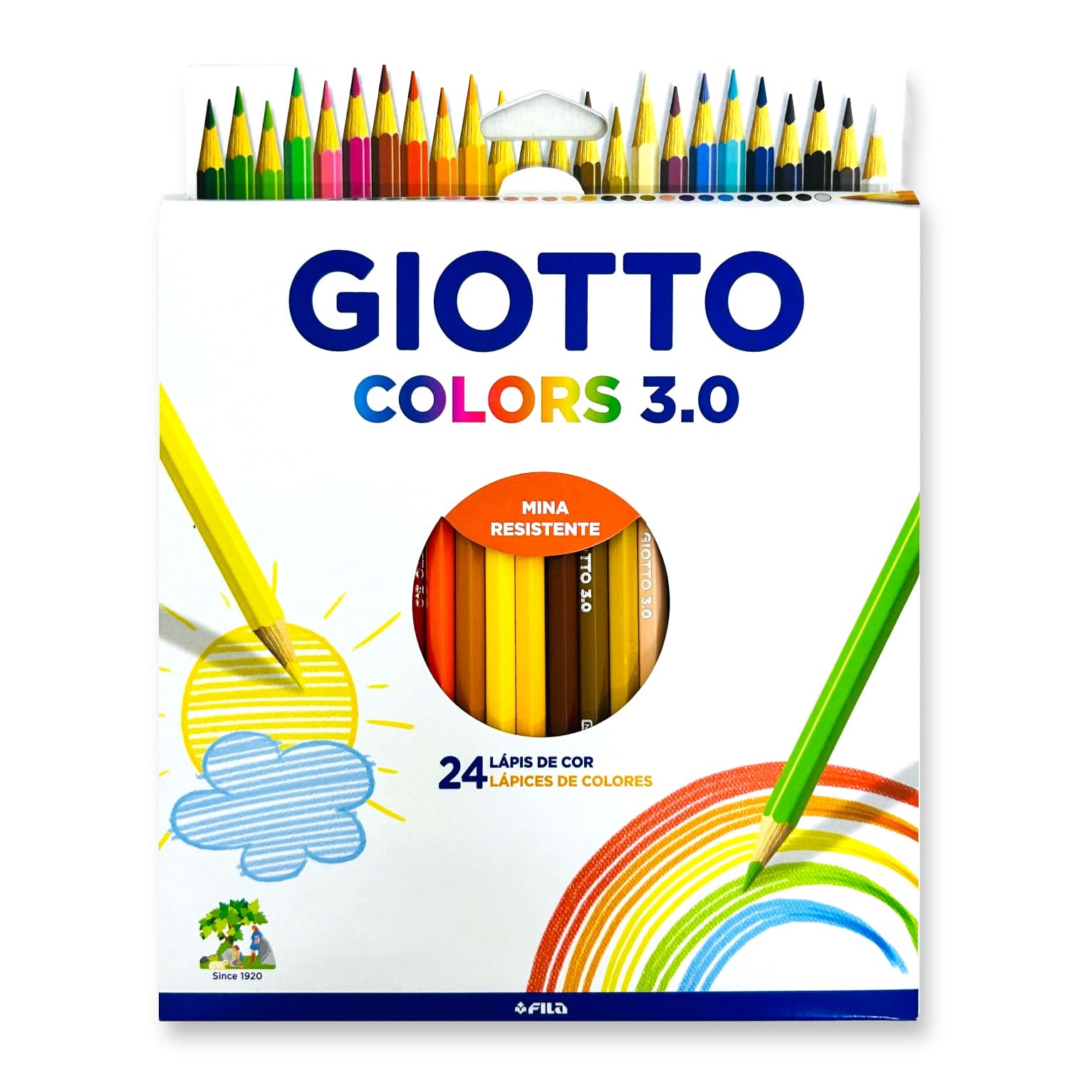 Lápices de colores x24 Giotto en caja – Mil Ideas