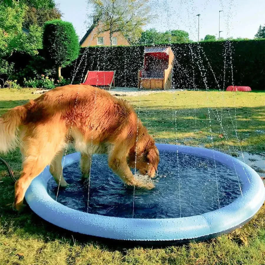 Alfombrilla piscina de aspersín para mascotas inflable – Mil Ideas