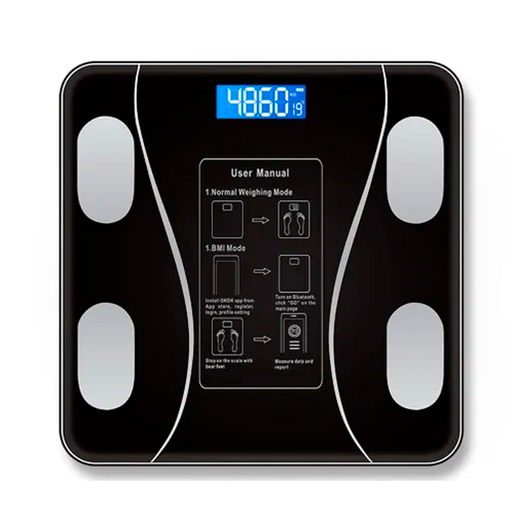 Balanza corporal digital inalámbrica con medición de grasa muscular – Mil Ideas