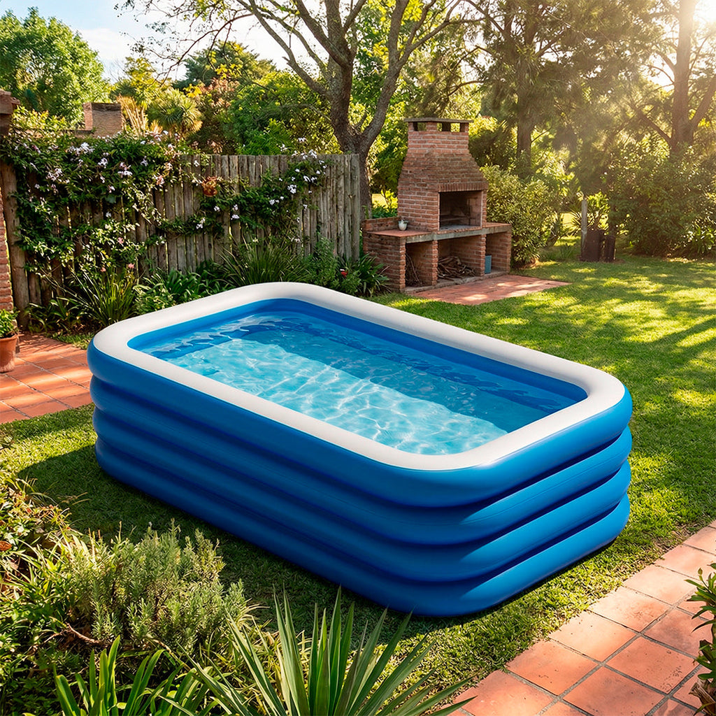 Piscina inflable de PVC grueso para exteriores detalle – Mil Ideas