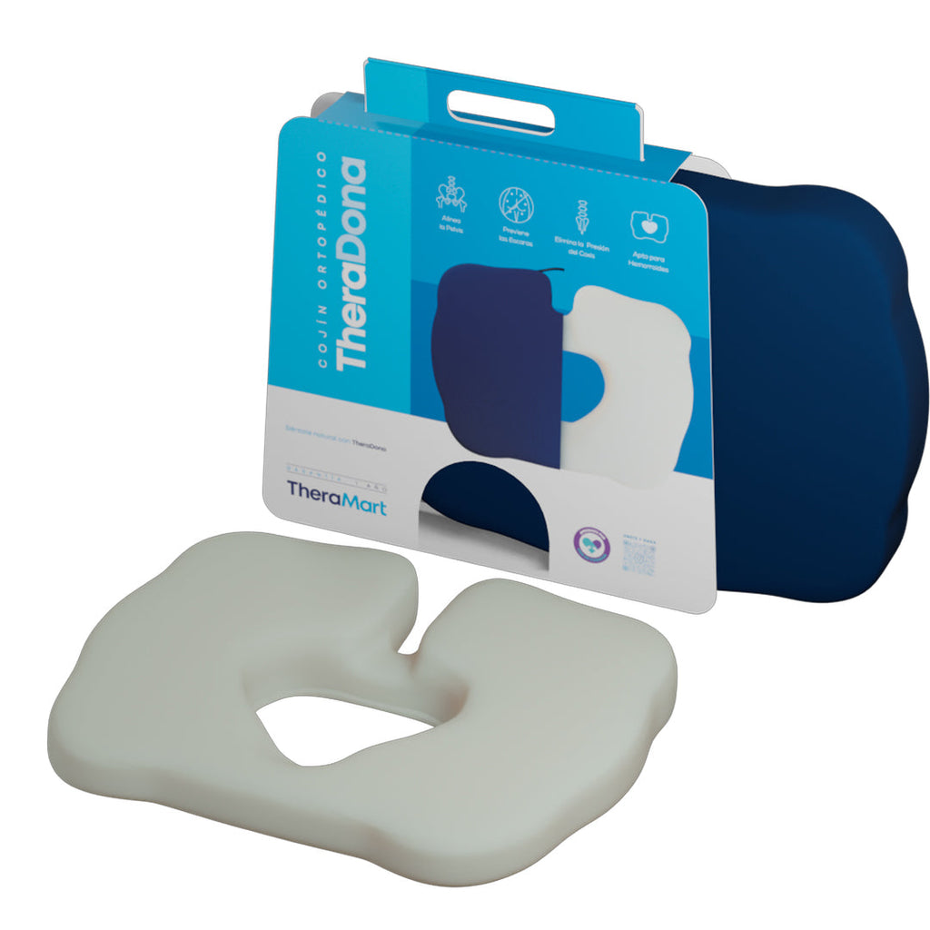 Cojín almohadón TheraDona diseño ergonómico detalle – Mil Ideas