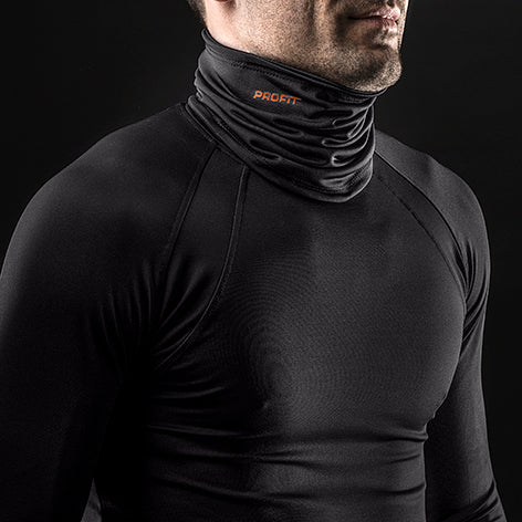 Cuello termico deportivo Profit en uso – Mil Ideas