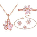 Set Catpaw en Plata 925 Gold Rose - Mil Ideas