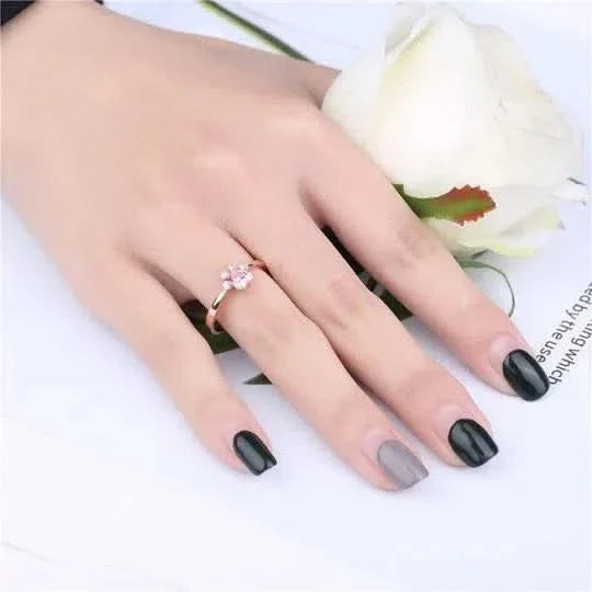 Set Catpaw en Plata 925 Gold Rose - Mil Ideas