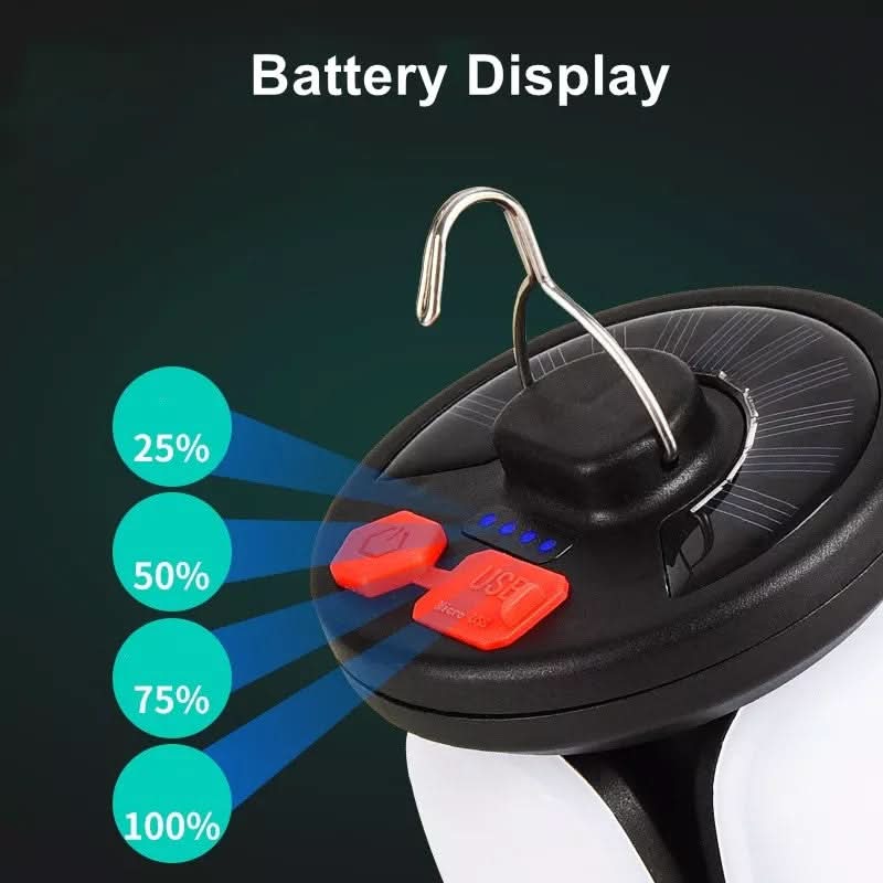 Linterna farol Power Bank con panel solar vista adicional – Mil Ideas