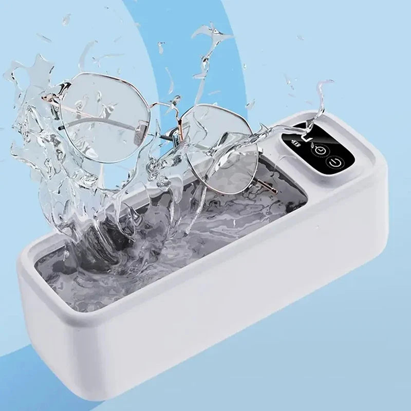 Limpiador ultrasónico para lentes y joyas en uso – Mil Ideas