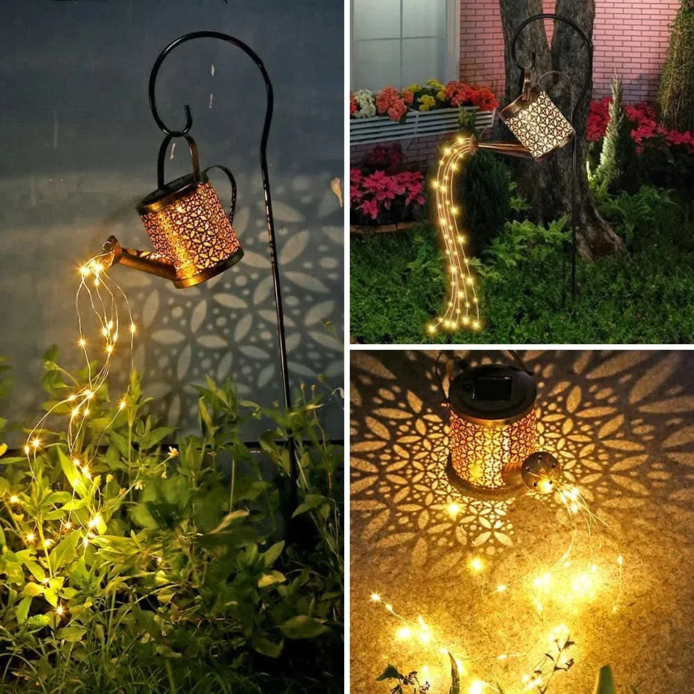 Jarra LED solar con batería para jardín – Mil Ideas