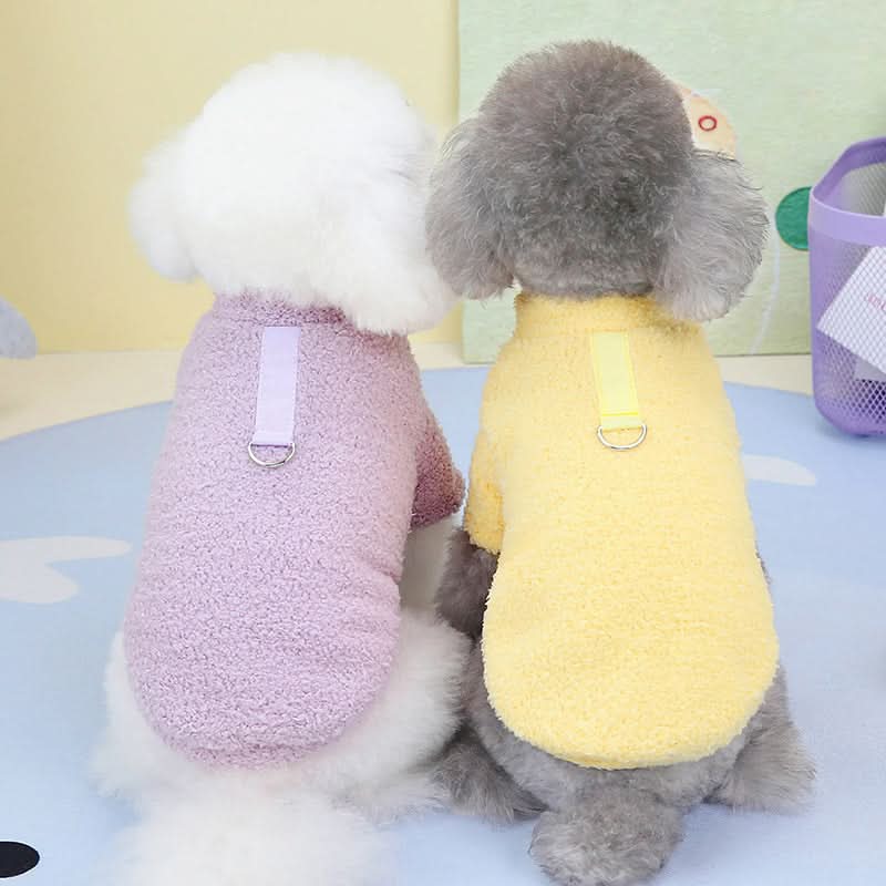 Abrigo felpa mascota colores vista adicional – Mil Ideas