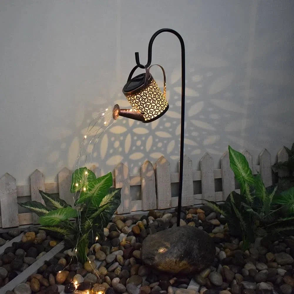 Jarra LED solar con batería para jardín vista adicional – Mil Ideas