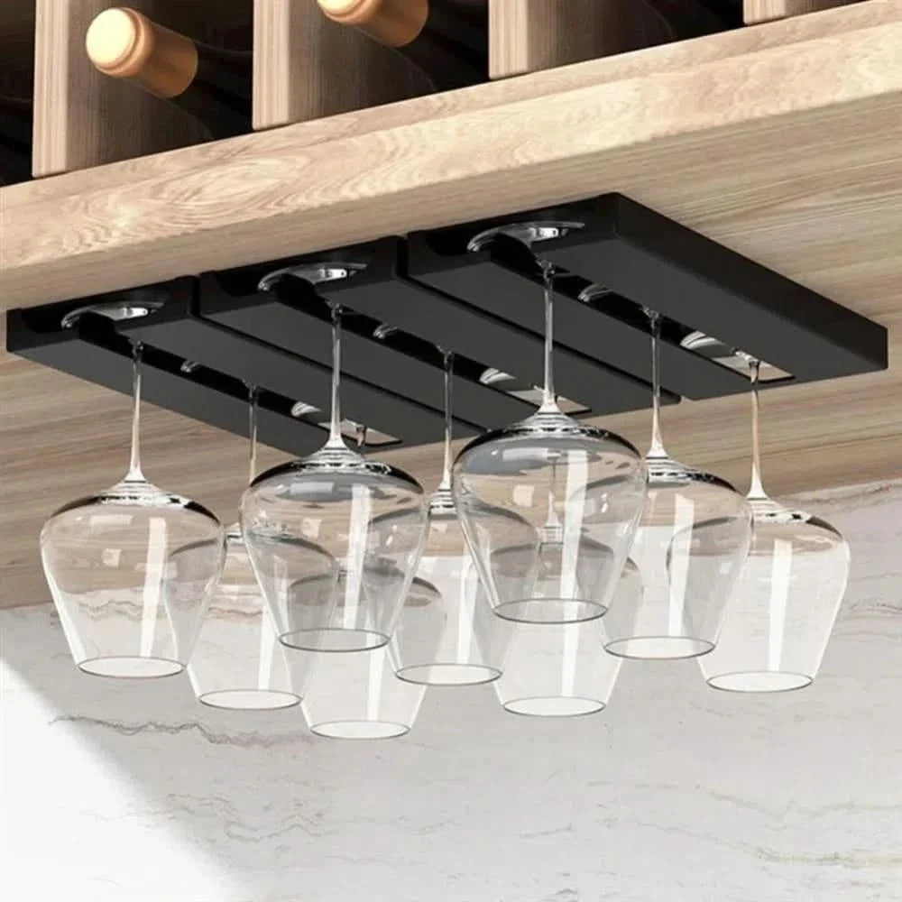 Soporte organizador colgante de copas para armario vista adicional – Mil Ideas