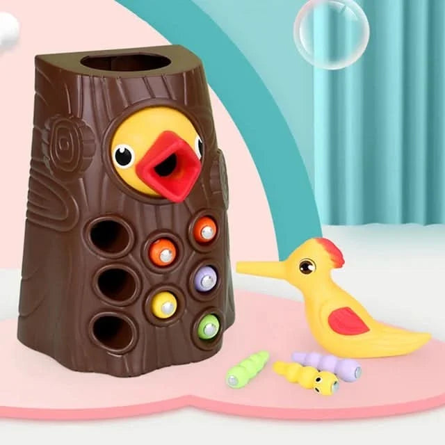 Juego infantil magnético pájaro y gusanos vista adicional – Mil Ideas