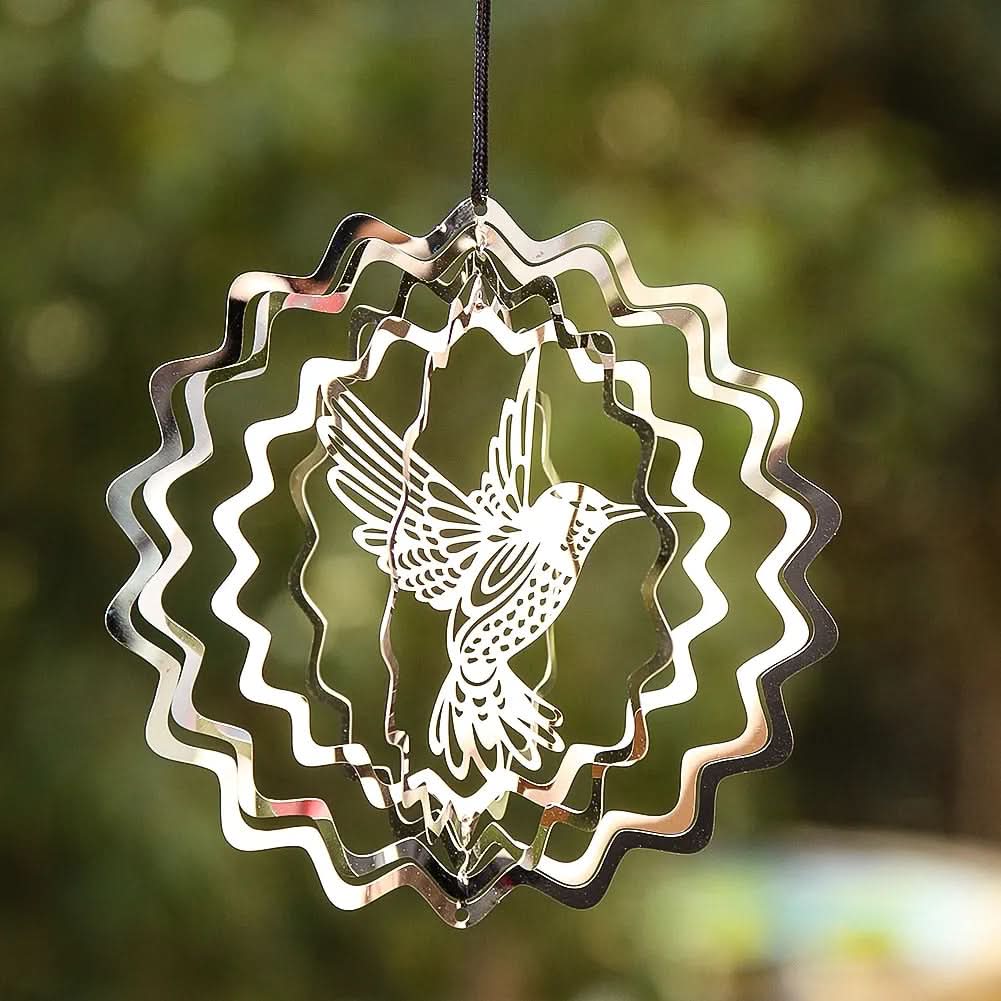 Adorno de jardín colibrí efecto 3D – Mil Ideas
