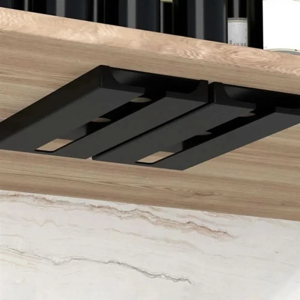 Soporte organizador colgante de copas para armario vista adicional – Mil Ideas
