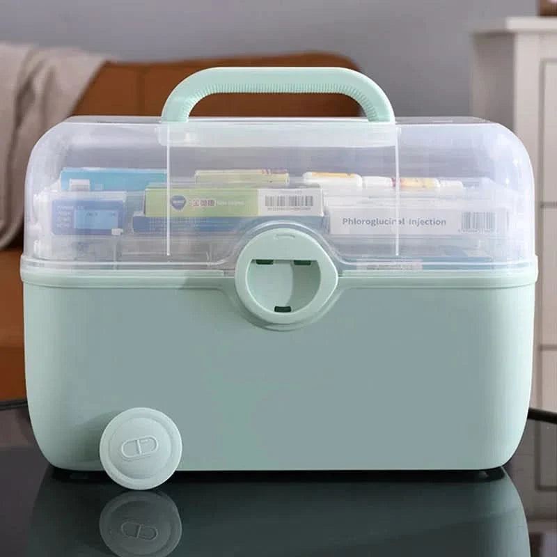 Organizador de medicamentos bucket 3 divisiones vista adicional – Mil Ideas