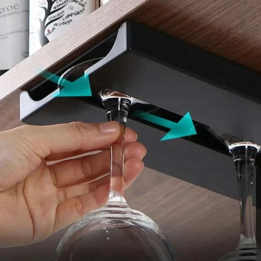 Soporte organizador colgante de copas para armario vista adicional – Mil Ideas