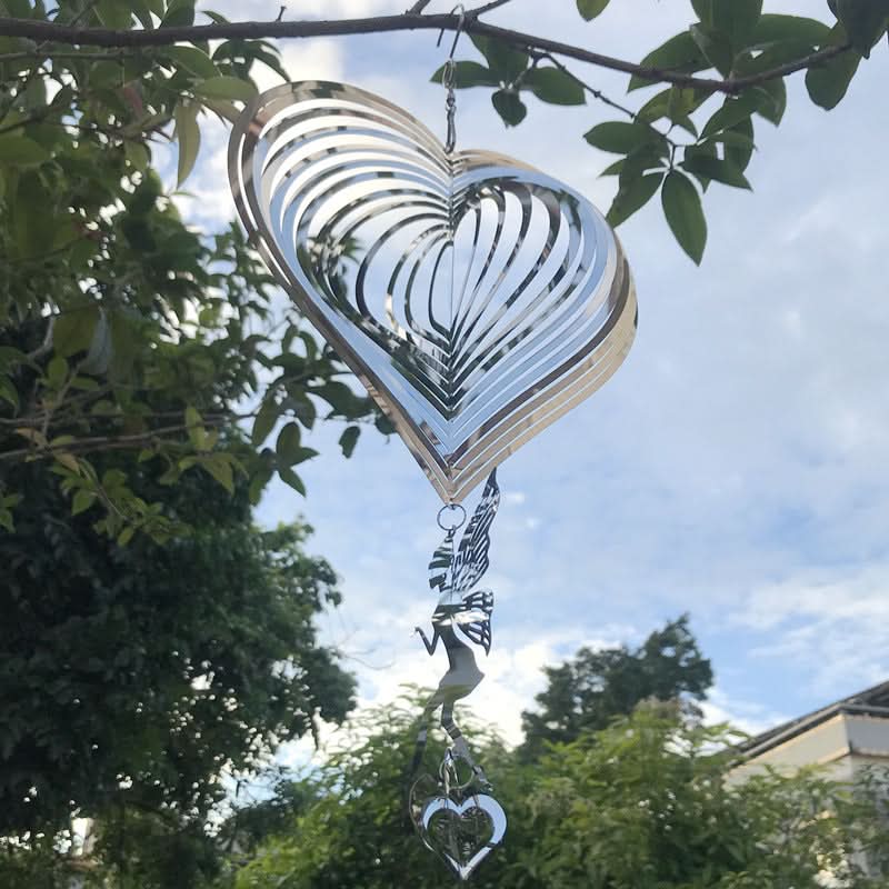 Adorno de Jardín para Viento con Forma de Corazón vista adicional – Mil Ideas