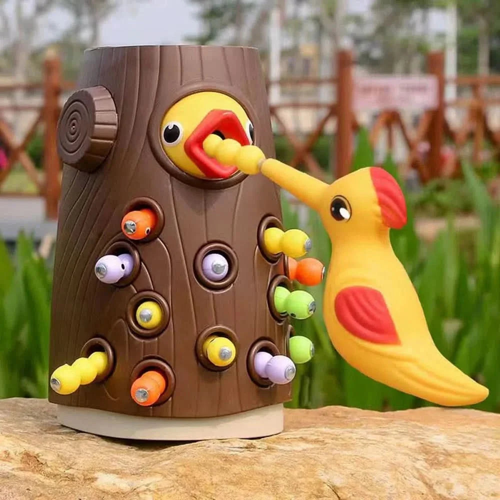 Juego infantil magnético pájaro y gusanos vista adicional – Mil Ideas