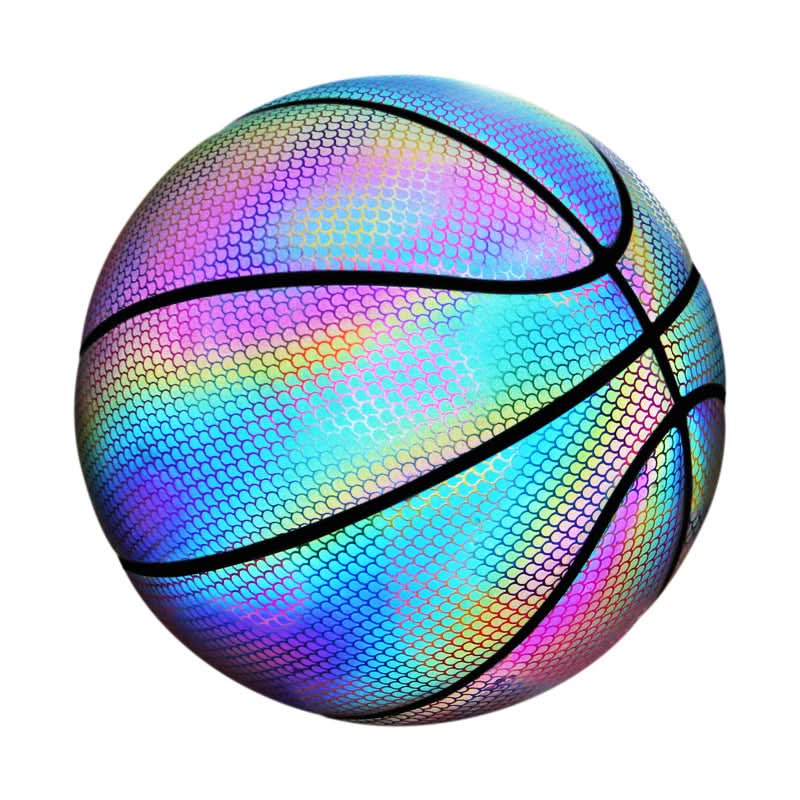 Pelota de basketball reflectiva Luminus detalle – Mil Ideas