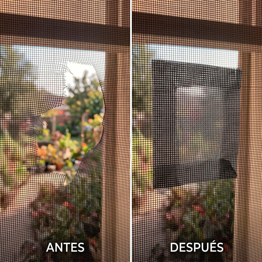 Cinta de reparación de mosquitero en uso – Mil Ideas