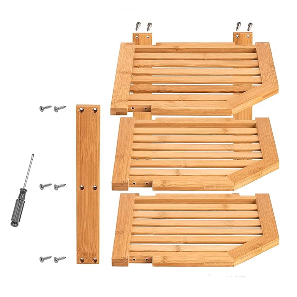 Organizador de Platos 3 Niveles en Bambú detalle – Mil Ideas