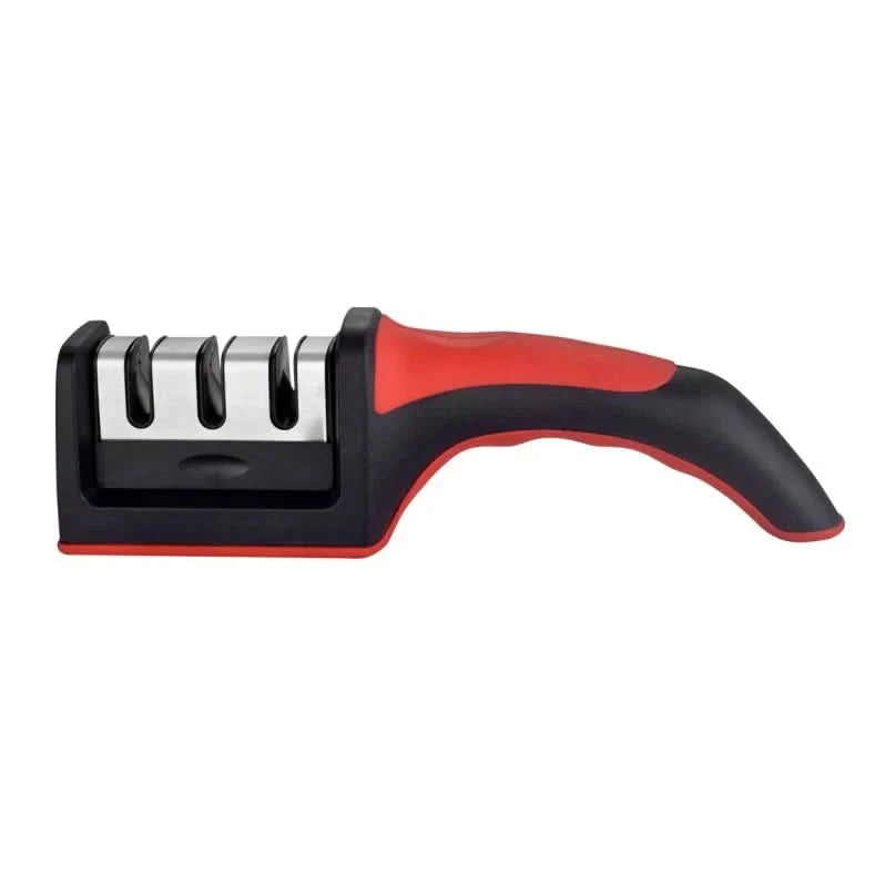 Afilador manual de cuchillos 3 en 1 con mango – Mil Ideas