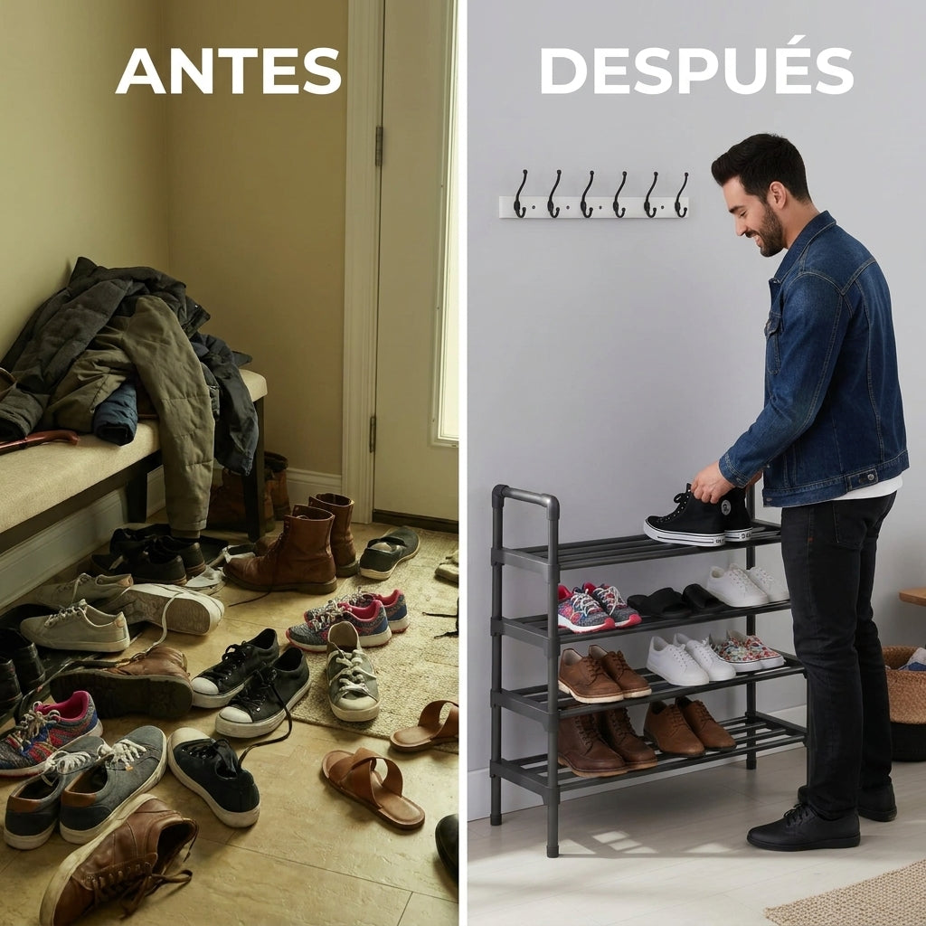 Zapatera Organizador 4 Niveles de Fácil Armado detalle – Mil Ideas