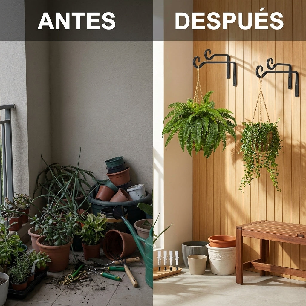 Set 2 ganchos colgar plantas vista adicional – Mil Ideas