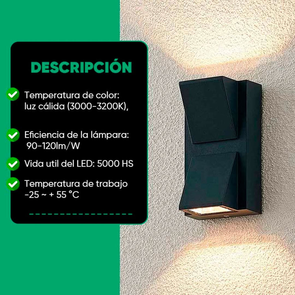 Aplique LED Luminaire para Exterior 12W vista adicional – Mil Ideas