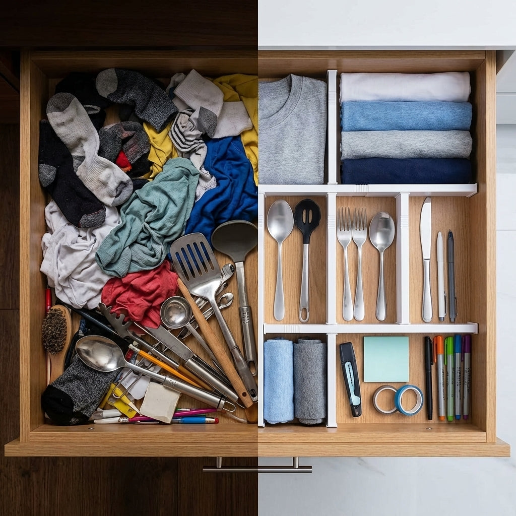 Pack de 5 Divisores Ajustables para Cajón vista adicional – Mil Ideas