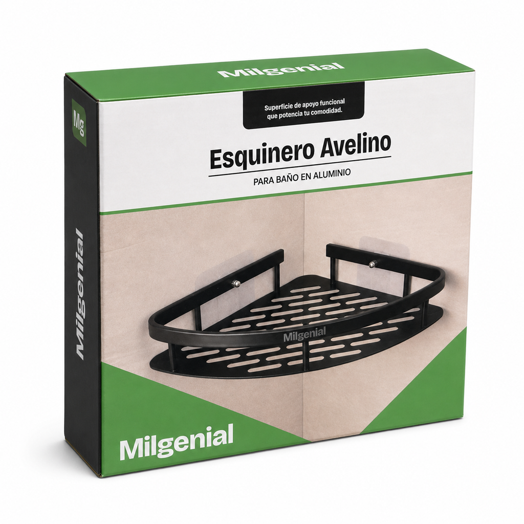 Esquinero de Baño Avelino en Aluminio Mil Ideas