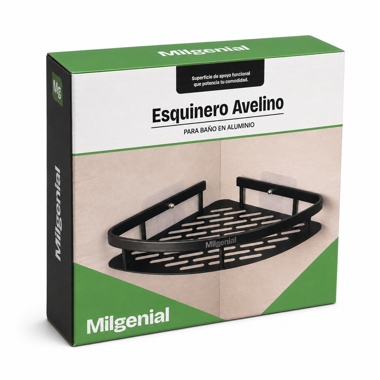 Esquinero de Baño Avelino en Aluminio Mil Ideas