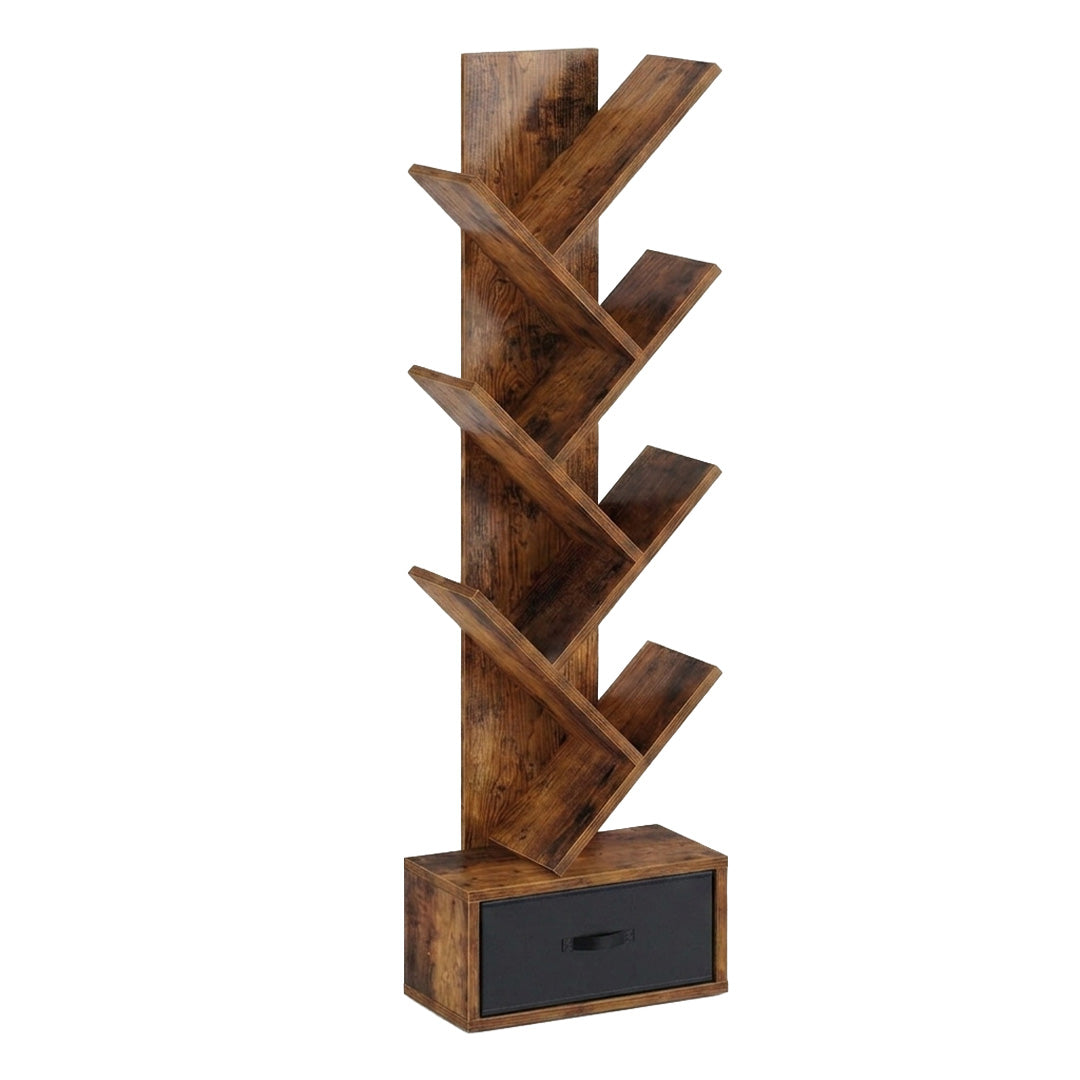 Estantería vintage industrial 7 niveles con cajón – Mil Ideas