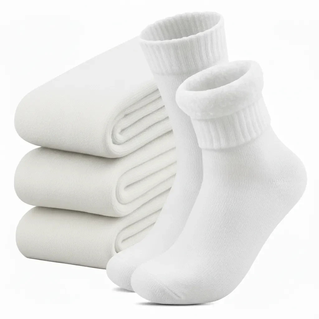 Pack 3 pares calcetines térmicos de felpa en uso – Mil Ideas