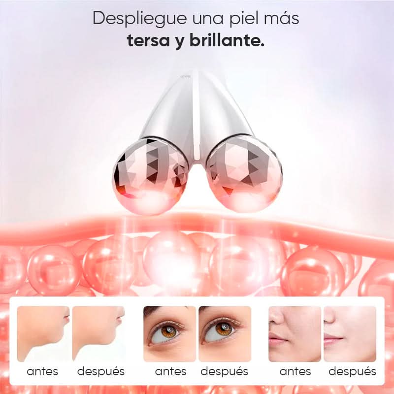 Rodillo facial microcorriente antienvejecimiento vista adicional – Mil Ideas
