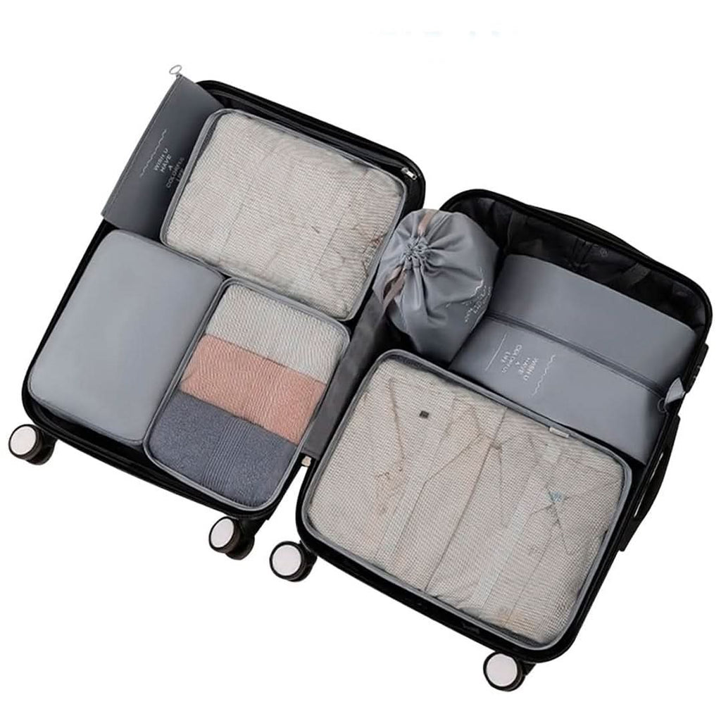 Bolsas organizadoras para viaje 8 piezas en uso – Mil Ideas