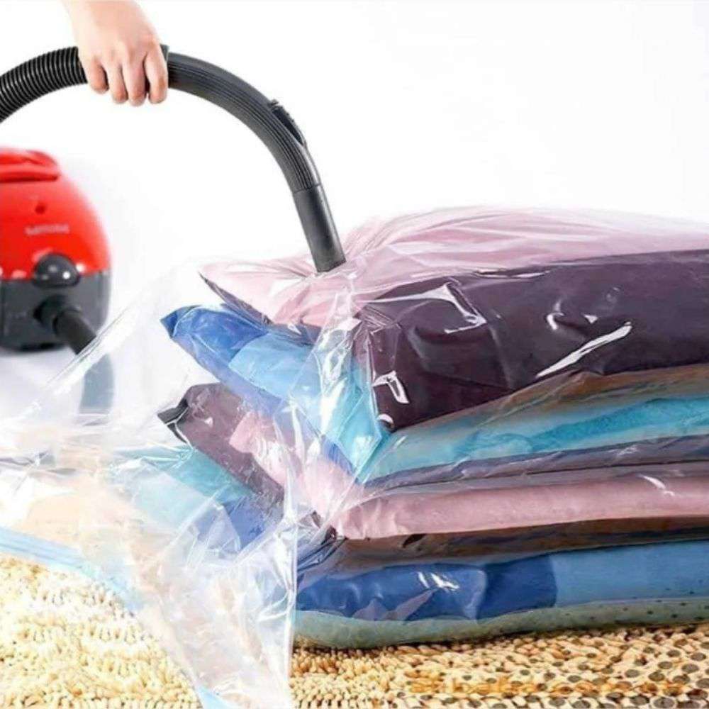 Set 4 bolsas para ropa al vacío 60x80cm detalle – Mil Ideas