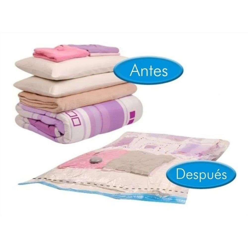 Set 4 bolsas para ropa al vacío 60x80cm vista adicional – Mil Ideas