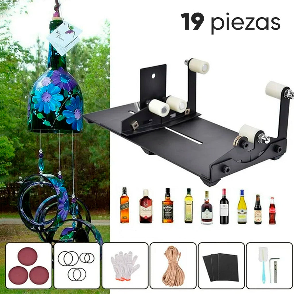 Soporte cortador de botella de vidrio 19 piezas vista adicional – Mil Ideas