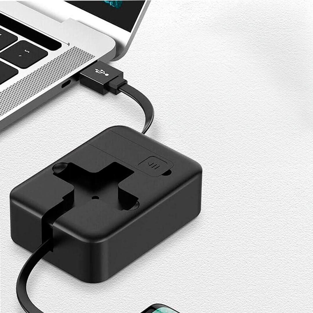 Cable Cargador USB Retráctil Carga Rápida en uso – Mil Ideas