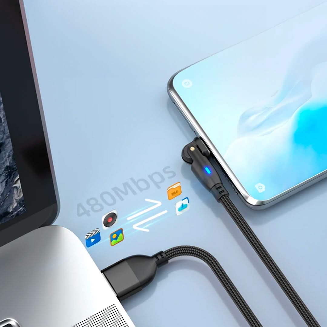 Cable de carga giratorio 180 grados vista adicional – Mil Ideas