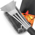 Cepillo con raspador de acero para limpieza de parrilla – Mil Ideas