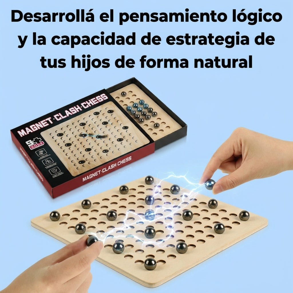 Juego de Ajedrez Magnético Magnet Clash detalle – Mil Ideas