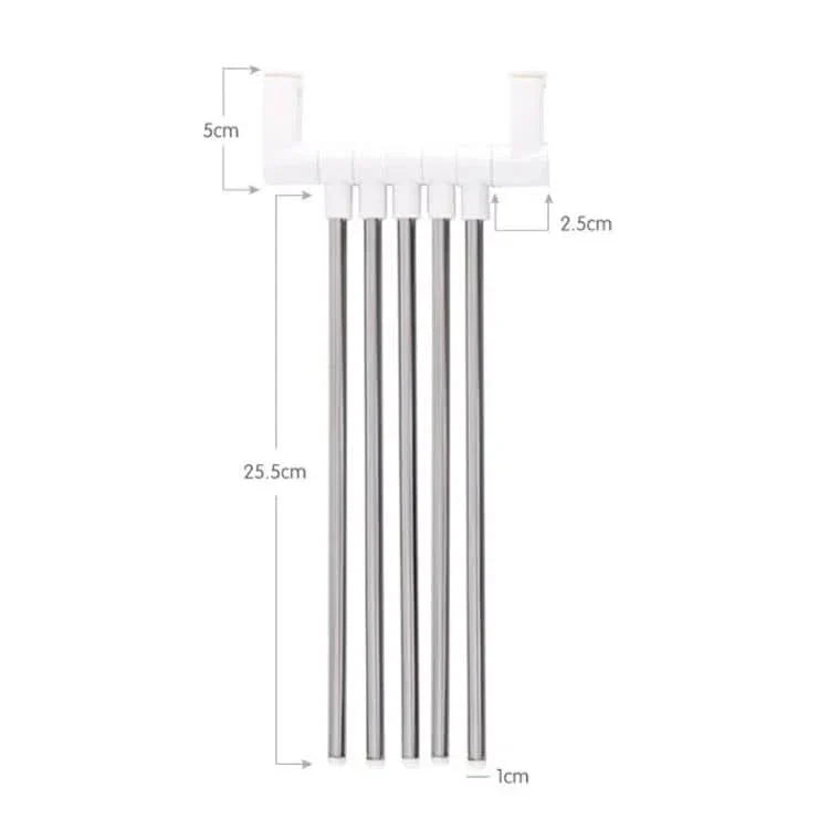 Toallero giratorio de 5 brazos para baño vista adicional – Mil Ideas