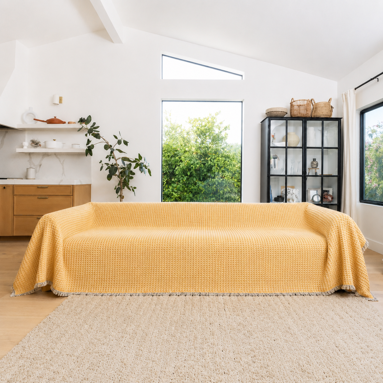 Funda Sofa Tejida en Algodon 2 Plazas