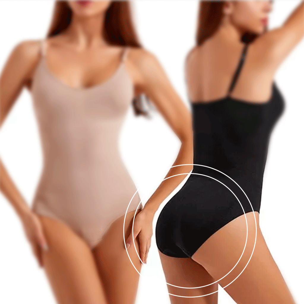 Body con tirantes moldeador sin costuras en uso – Mil Ideas