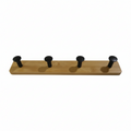 Perchero de pared bamboo detalle de los ganchos – Mil Ideas
