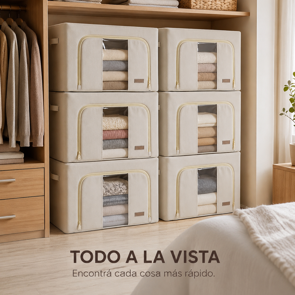 Caja Organizadora de Tela Diseño Estructural Mil Ideas