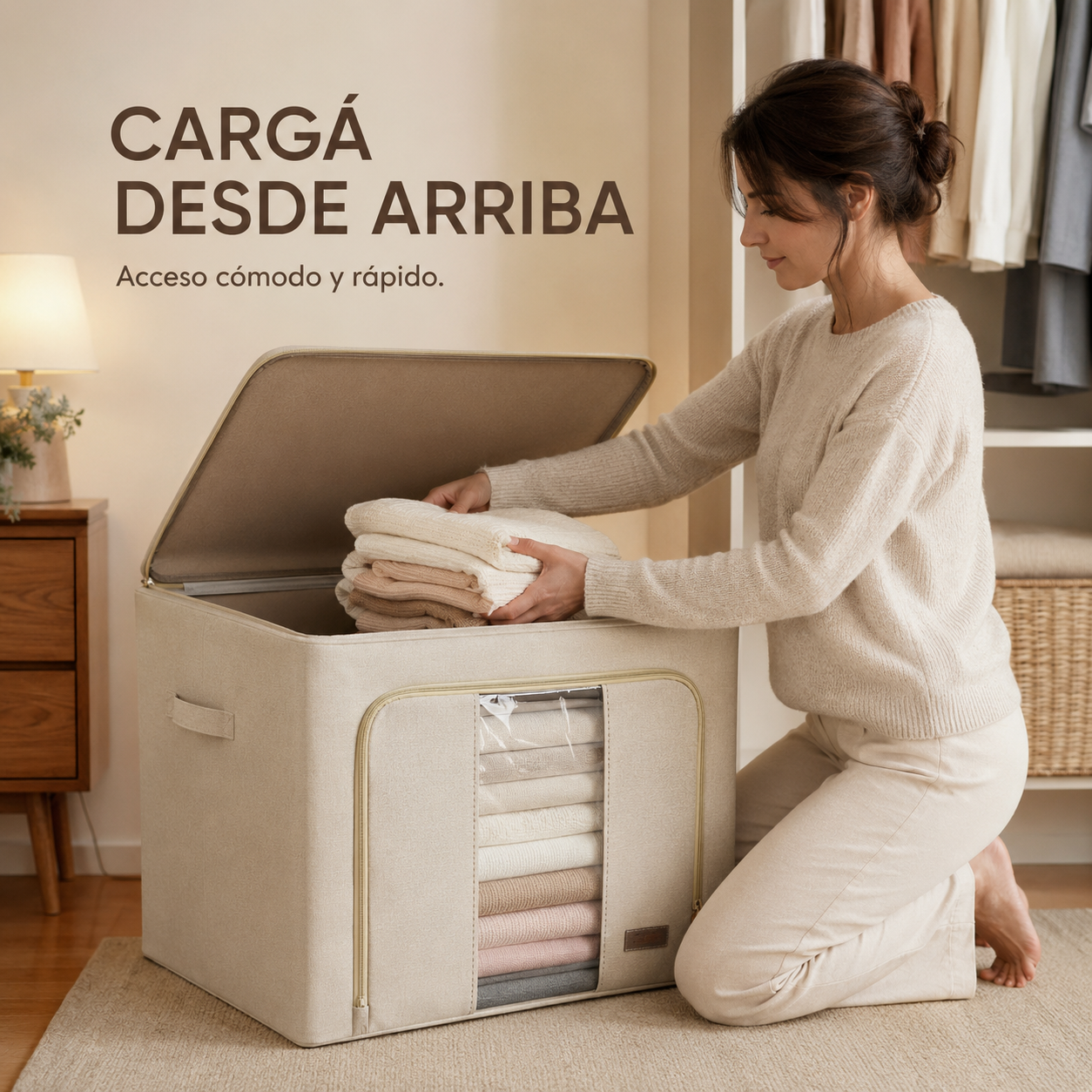 Caja Organizadora de Tela Diseño Estructural Mil Ideas